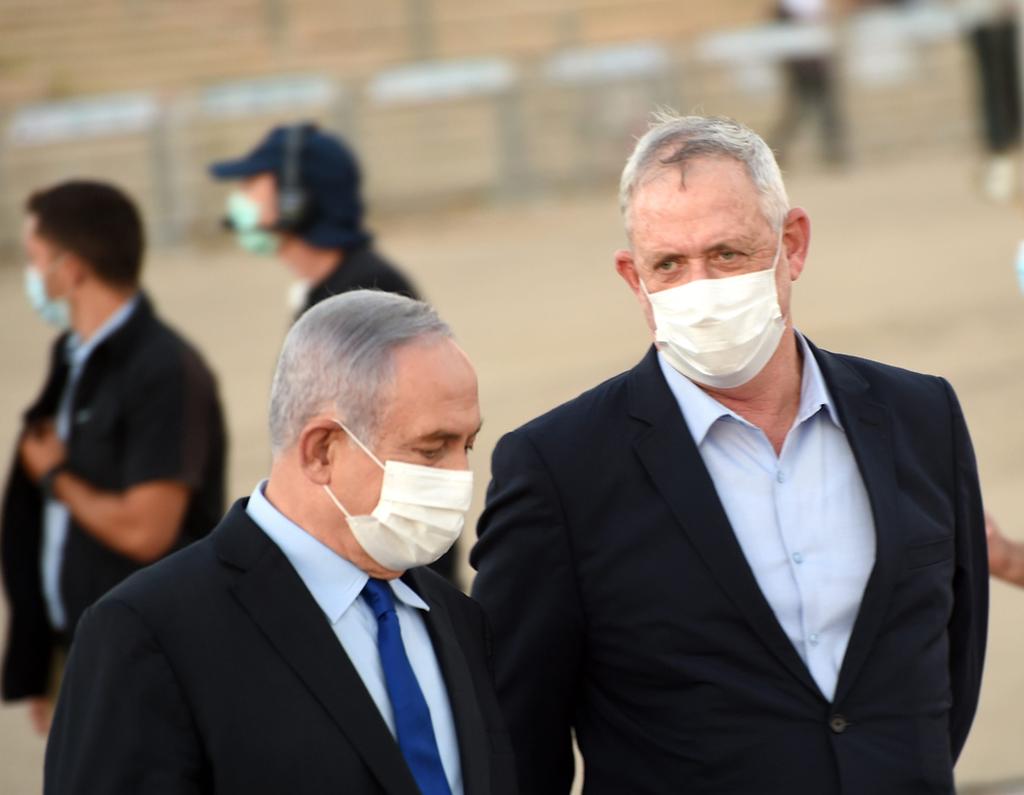 בנימין נתניהו ובני גנץ