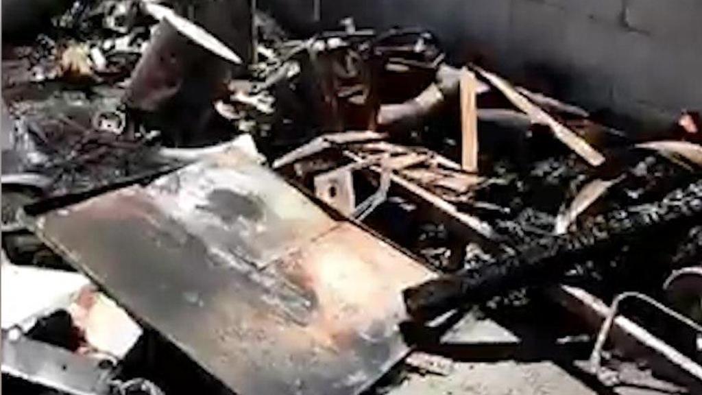 דיווח על תקיפה ישראלית במפעל בחומא, סוריה