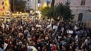 הפגנה מול בית רוה"מ במחאה על מעצרו של תא"ל אמיר השכל