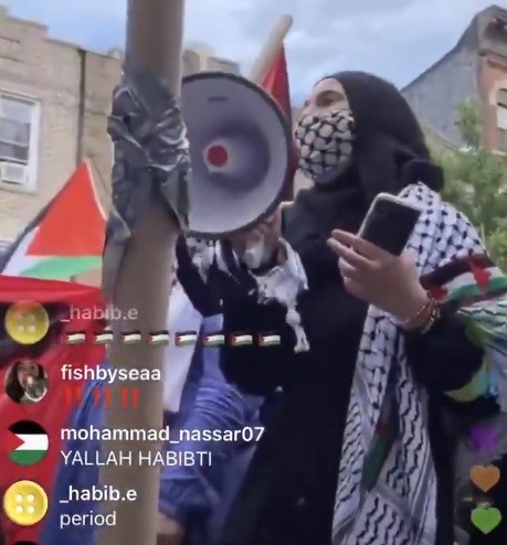 Anti-Israel rally in Brooklyn broadcast on Instagram Live  