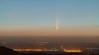 כוכב השביט NEOWISE, כפי שנצפה ממקסיקו ב-5 ליולי.