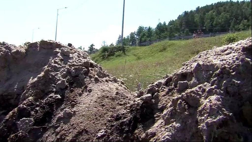 צילום: רויטרס רוסיה כפר שולוטה תעלות כדי לשמור אנשים ב בידוד קורונה