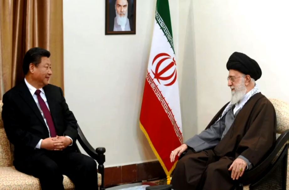 Chinese President Xxi Jinping meeting with Iranian Supreme Leader Ayatollah Ali Khamenei 