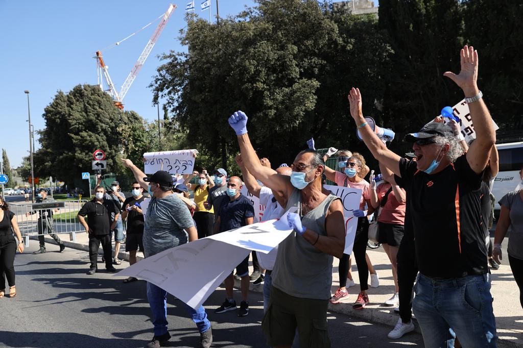 צילום: אלכס קולומויסקי הפגנת החירשים מול משכן הכנסת