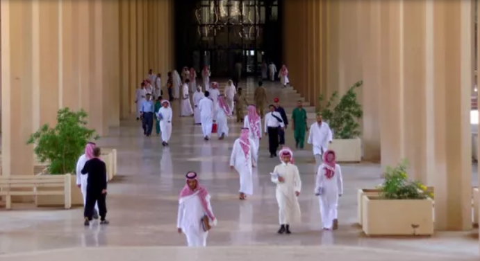 Saudi students at King Saud University in Riyadh