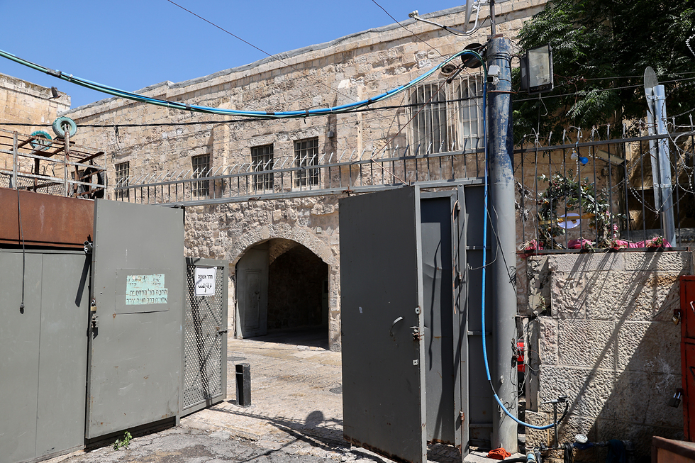 המסלול בו נורה איאד אלחלאק בעיר העתיקה בירושלים