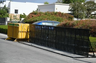 הצבת גדרות מניעת הפגנות בית של ביבי נתניהו קיסריה