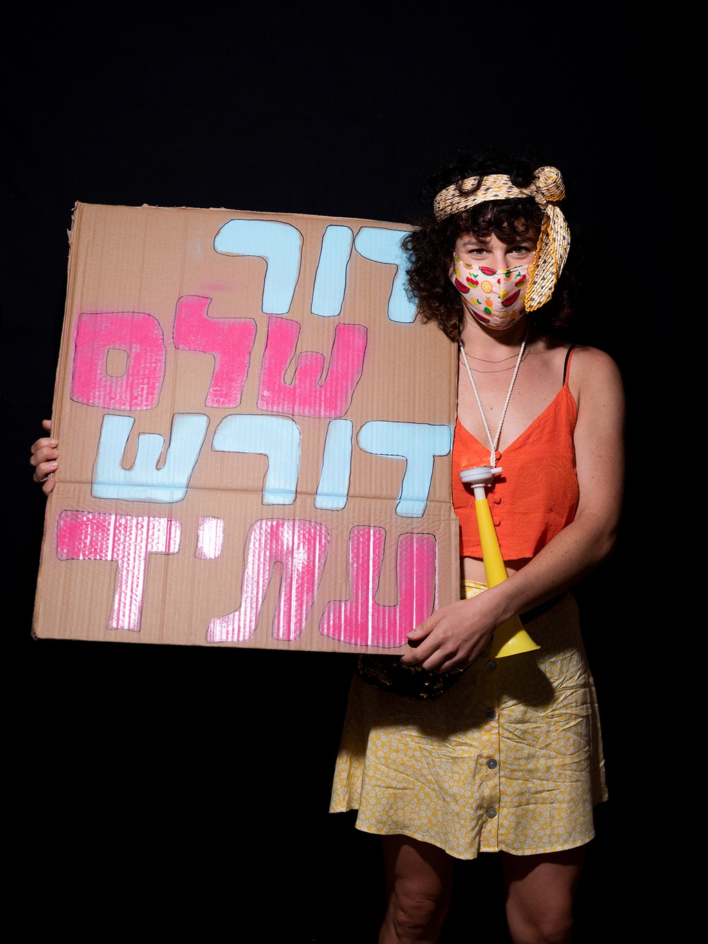 הצעירים השתלטו על המחאה. "דור דורש עתיד" (צילום: AP/Oded Balilty) מפגנים נגד נתניהו בירושלים