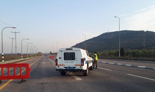 מחסומים בצומת הכח ליד קריית שמונה