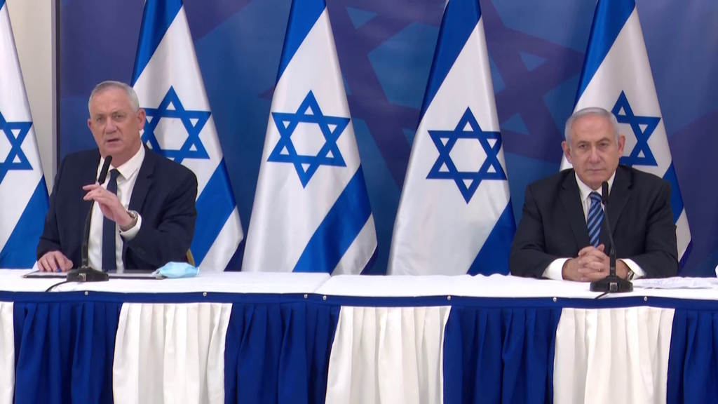 "ראש הממשלה הוא האדם המאובטח ביותר במדינה". גנץ לצד נתניהו (צילום: קובי גדעון, לע"מ) ראש הממשלה בנימין נתניהו מקיים התייעצות בטחונית עם ראשי מערכת הביטחון בקריה, תל אביב