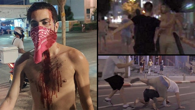 מפגינים נגד נתניהו הוכו בתל אביב