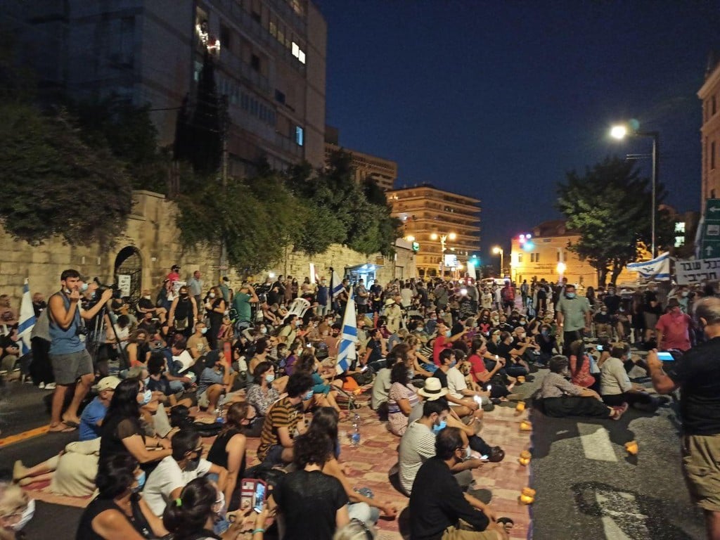 צילום: חיים גולדיטש ההפגנה בבלפור