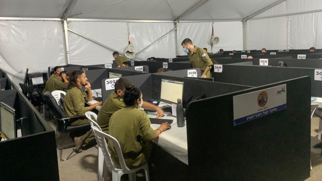  מוקד "קול הבריאות" של פיקוד העורף