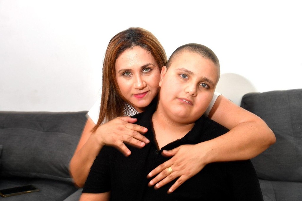 מירנה חיים עם בנה נועם (צילום: חיים הורנשטיין) מירנה חיים עם בנה נועם