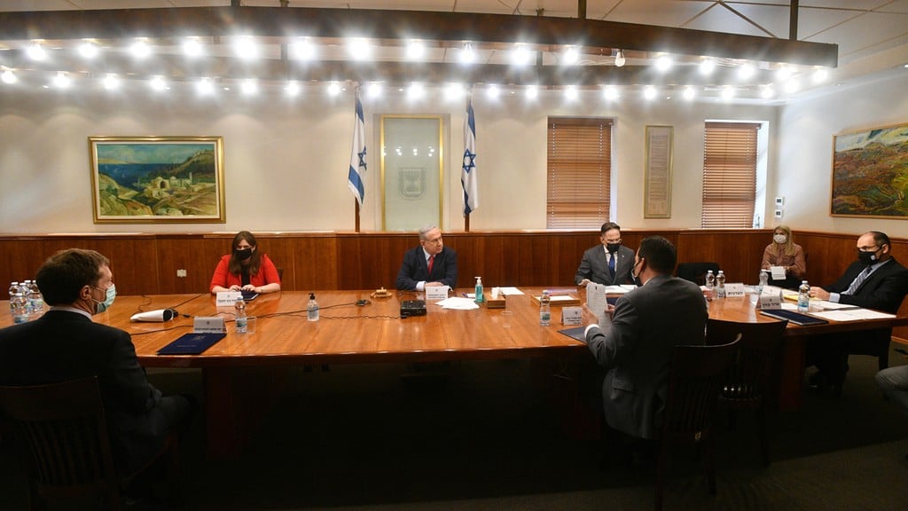 בנימין נתניהו בישיבת הממשלה