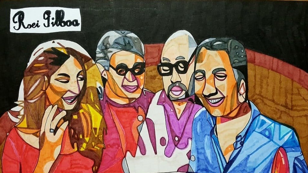"אנחנו מרוצים מהסגנון הייחודי שפיתח". מנחי "מאסטר שף" בעבודתו של רועי גלבוע ציור של רועי גלבוע