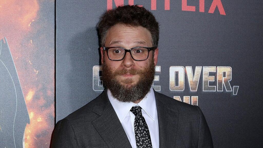Seth Rogen arrives at the LA Premiere of 'Game Over, Man!' on March 21, 2018, in Los Angeles 