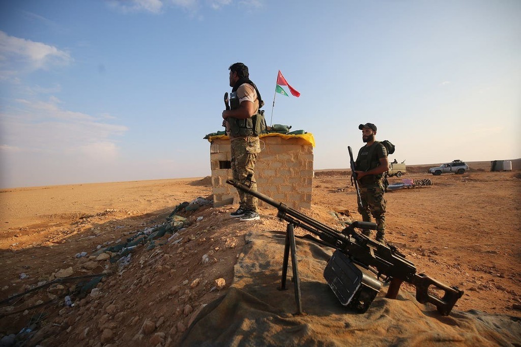 Pro Iranian militia Syria's border with Iraq