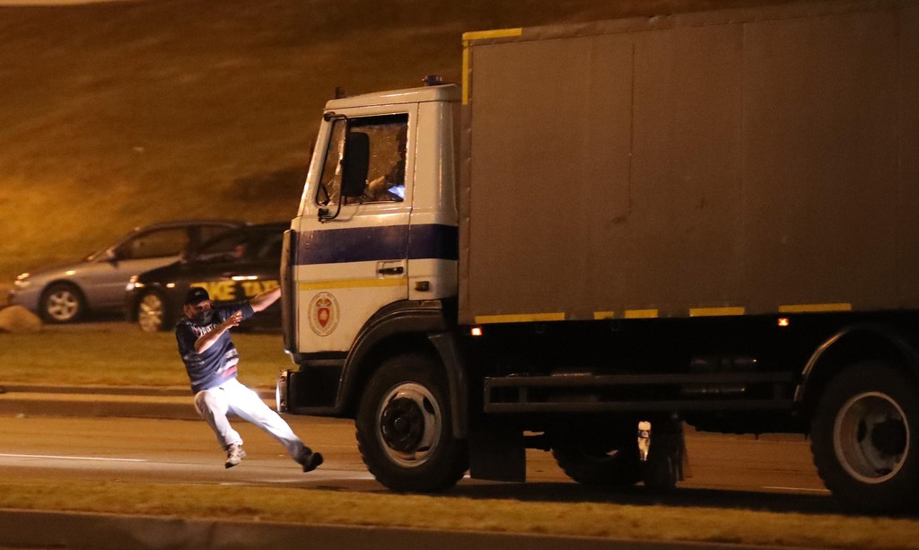 צילום: EPA עימותים ב בלארוס מינסק אחרי ה בחירות לנשיאות