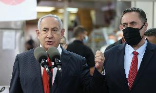 בנימין נתניהו וישראל כץ סיור במפעל גילרו בבית שמש