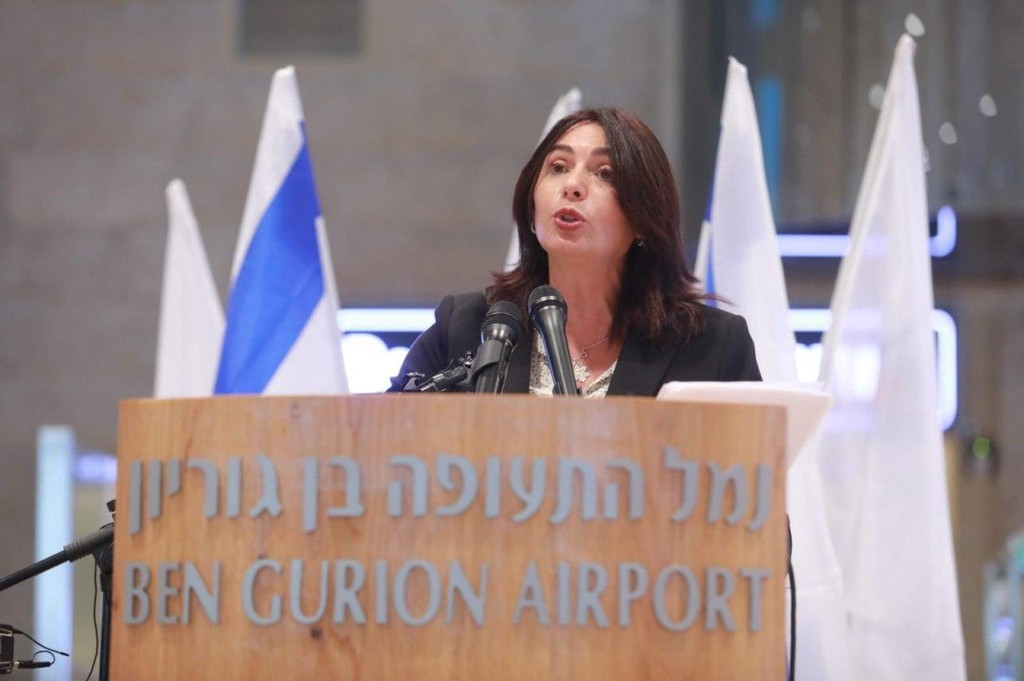 "אפשרנו כניסת ישראלים לשתיים וחצי מדינות". רגב (צילום: דנה קופל) מירי רגב בנתב"ג