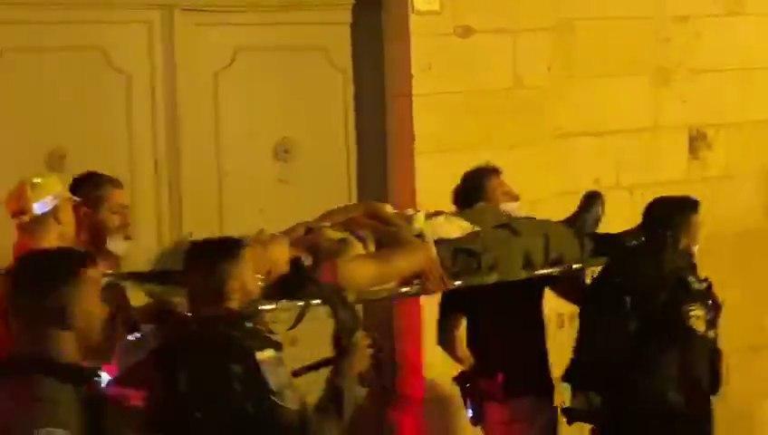 פינוי השוטר שוטר מג"ב שנפצע בפיגוע