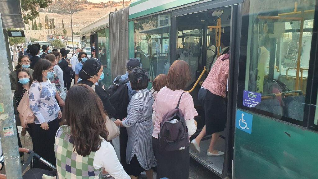 התחבורה הציבורית. תצומצם (צילום: אלי מנדלבאום) קו 1 בירושלים