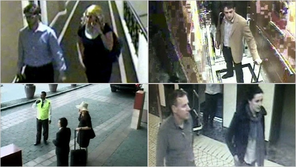 Stills from CCTV footage showing some of suspects in the assassination of Hamas operative Mahmoud al-Mabhouh in Dubai in 2010 