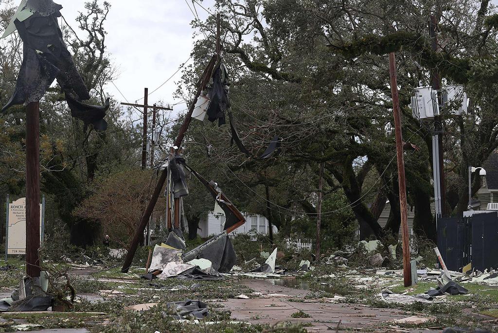 צילום: AFP נזקי הסופה