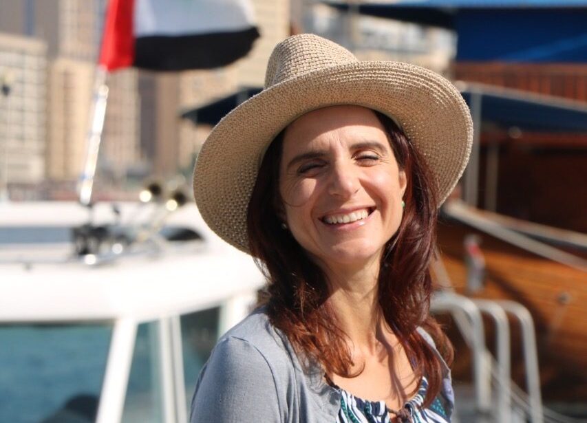 Elli Kriel at the Dubai souk 