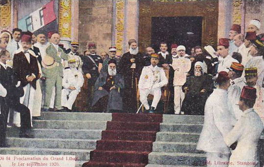 The French proclamation of Greater Lebanon The French proclimation of Greater Lebanon