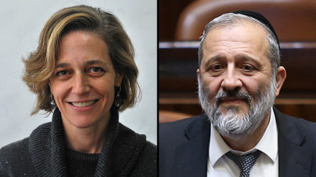 אריה דרעי ושרון אלרועי פרייס ( צילום: אלכס קולומויסקי) אריה דרעי ושרון אלרועי פרייס