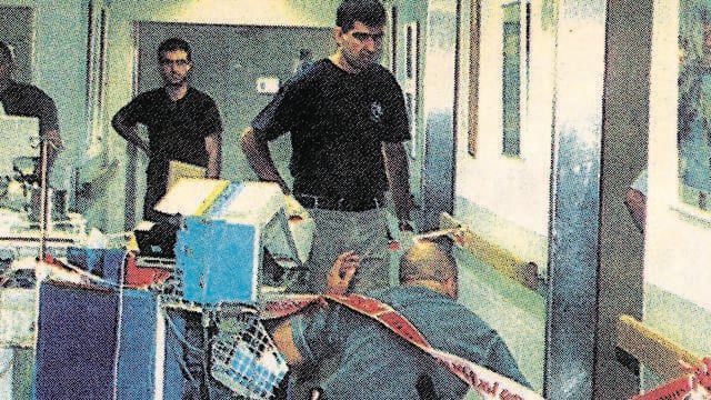 זירת הרצח בבית החולים שיבא