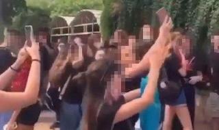 רוקדים ללא מסכות:  עשרות תלמידים ותלמידות משכבת י״ב חגגו במסיבות פתיחת שנה