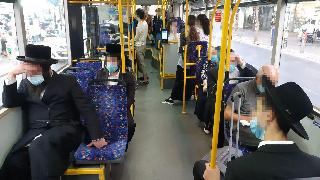 עומס בקו 53 בני ברק- רמת גן בצל התפשטות נגיף הקורונה