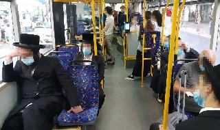 עומס בקו 53 בני ברק- רמת גן בצל התפשטות נגיף הקורונה