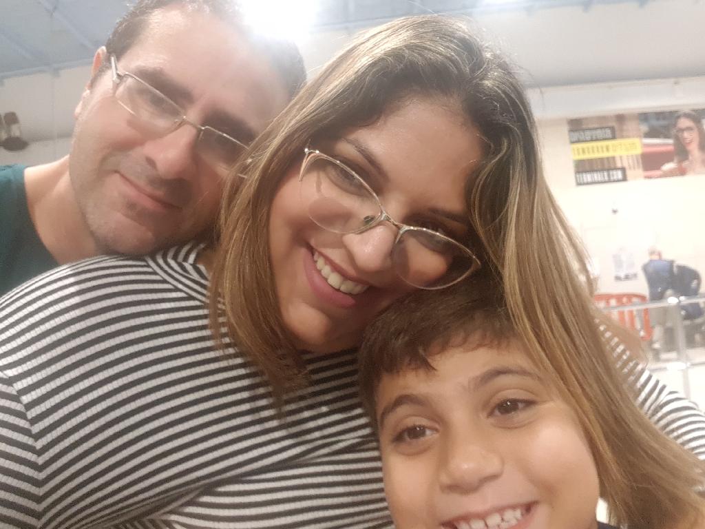הילה, בועז והבן של הילה (צילום: אלבום משפחתי) הילה ונדב
