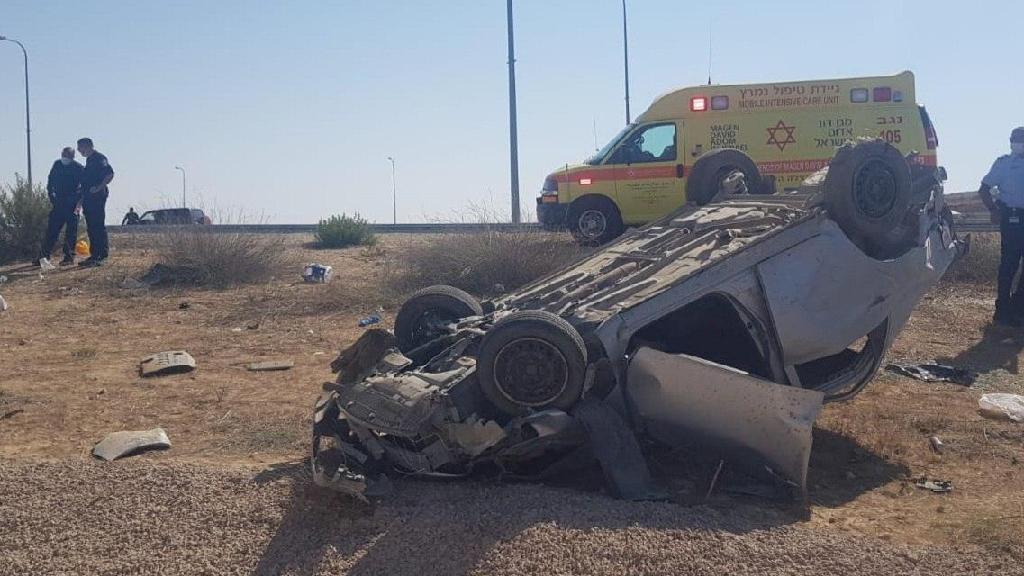 צילום: תיעוד מבצעי מד"א תאונה סמוך לצומת שוקת