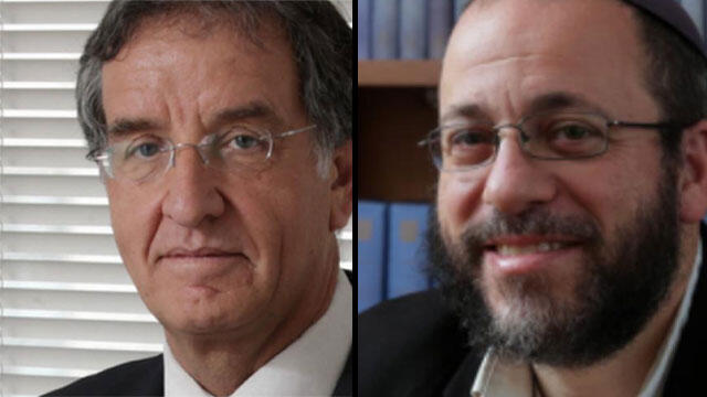 עורכי הדין דוד לסגולד ונתן רון (צילום: אורן שלו) עורך דין דוד לסגולד ונתי רון