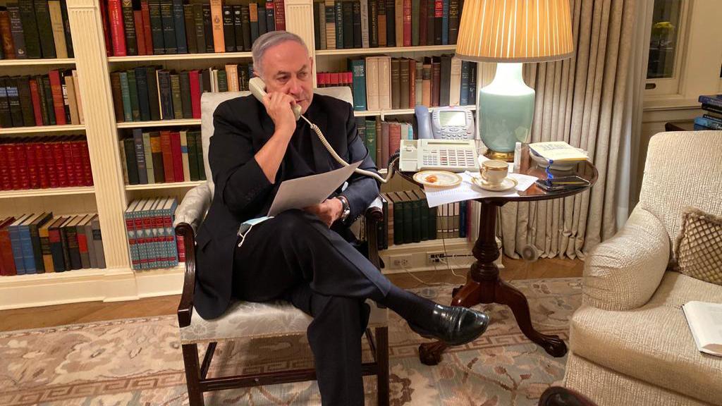 Prime Minister Benjamin Netanyahu in Washington for the signing ceremony with the UAE בנימין נתניהו