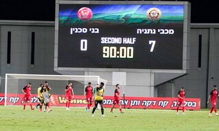 לראות ולא להאמין. לוח התוצאות בנתניה