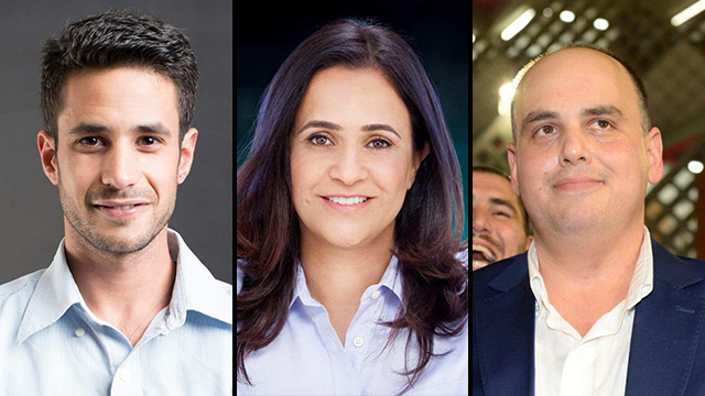 ראש העיר ברוט, שוחט ושטרן (צילום: קובי קואנקס) אביחי שטרן צביקה ברוט ליאת שוחט