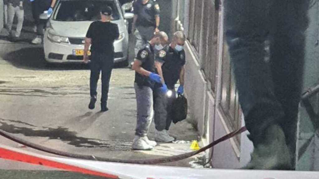 צילום: דוברות המשטרה זירת הירי בנצרת
