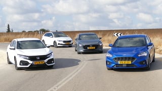 הונדה סיוויק מאזדה 3 פורד פוקוס סקודה סקאלה