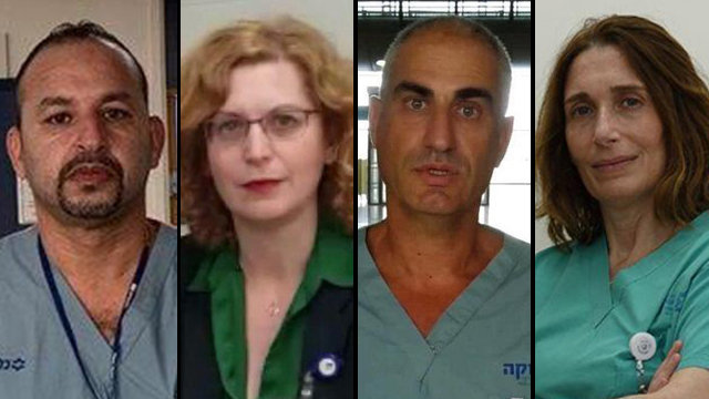 פרופ' טליה וולק, ד"ר אורי גלנטה, ד"ר ענת אנגל, האח ארשיד שיבלי