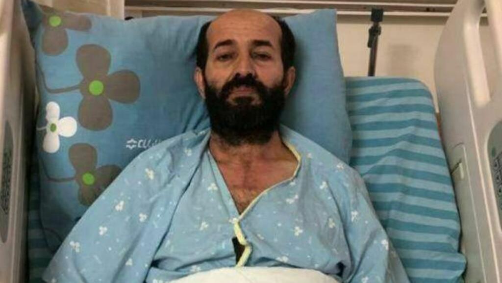 פעיל הג'יהאד האיסלאמי מאהר אל-אחרס בבי"ח קפלן פעילי הג'יהאד