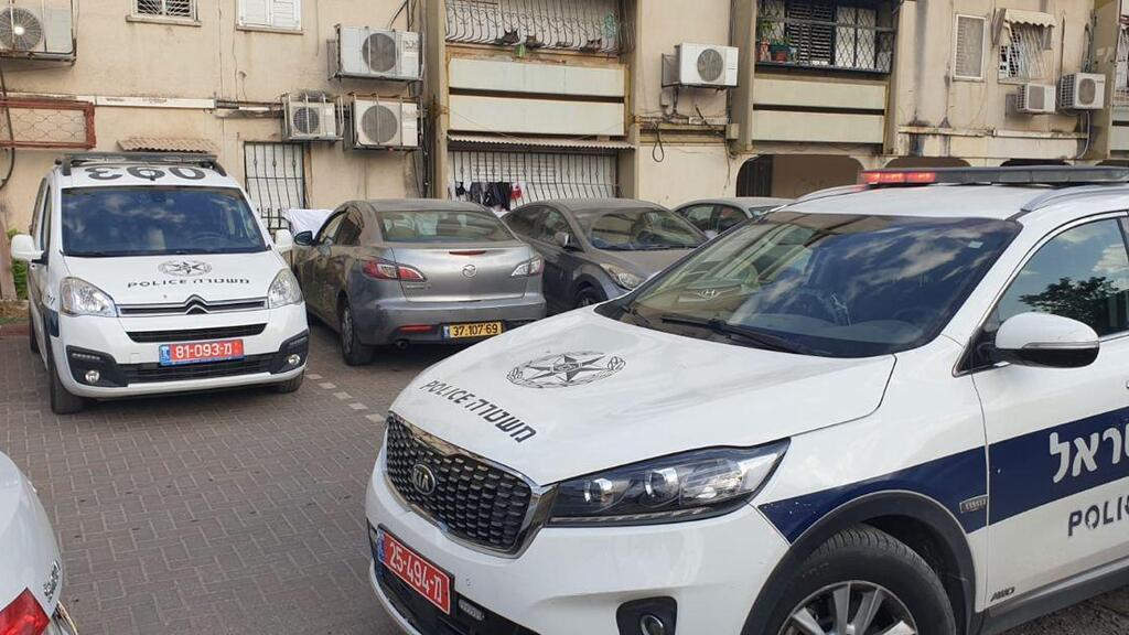צילום: דוברות המשטרה זירת הרצח בלוד