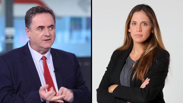 המנכ"לית המתפטרת ושר האוצר כץ. משבר כלכלי, בצל משבר בצמרת האוצר (צילום: דנה קופל, אבי מועלם) קרן טרנר וישראל כץ