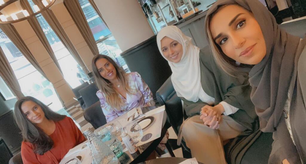 Members of the Gulf-Israel Women’s Forum, among them Amina Al Shirawi, Latifa Al Gurg, and Hanna Zakaria, meeting in Dubai 