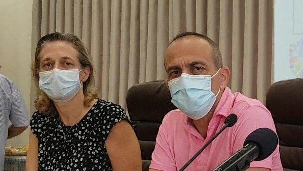 רוני גמזו ושרון אלרעי פרייס בביקור באום אל פחם